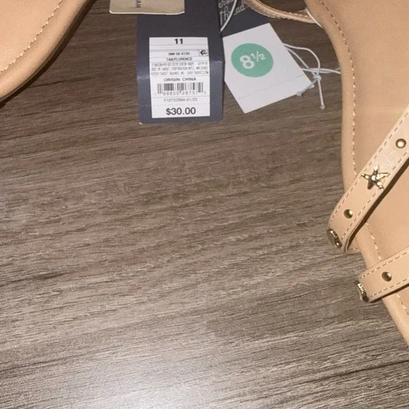 Universal Thread Beige Sandals with Gold Studs - Picture 3 of 3